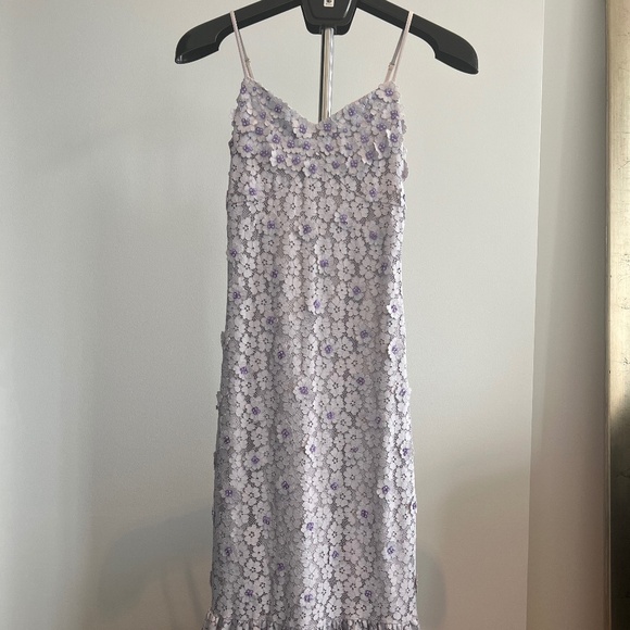 Michael Kors Embellished Corded Lace Ruffle-hem Dress Size XXS - Picture 1 of 6